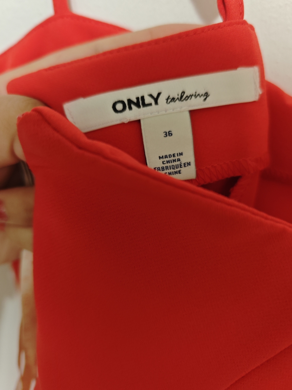 Only Red Spaghetti-Strap Midi Dress - Picture 3 of 3
